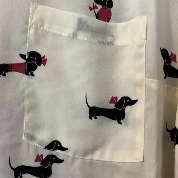 Torrid Dachshund Blouse Women's Plus Size 2 - Picture 2 of 6